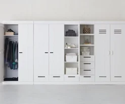 Opbergkasten|Opbergkasten-WOOOD Connect Kledingkast Wit