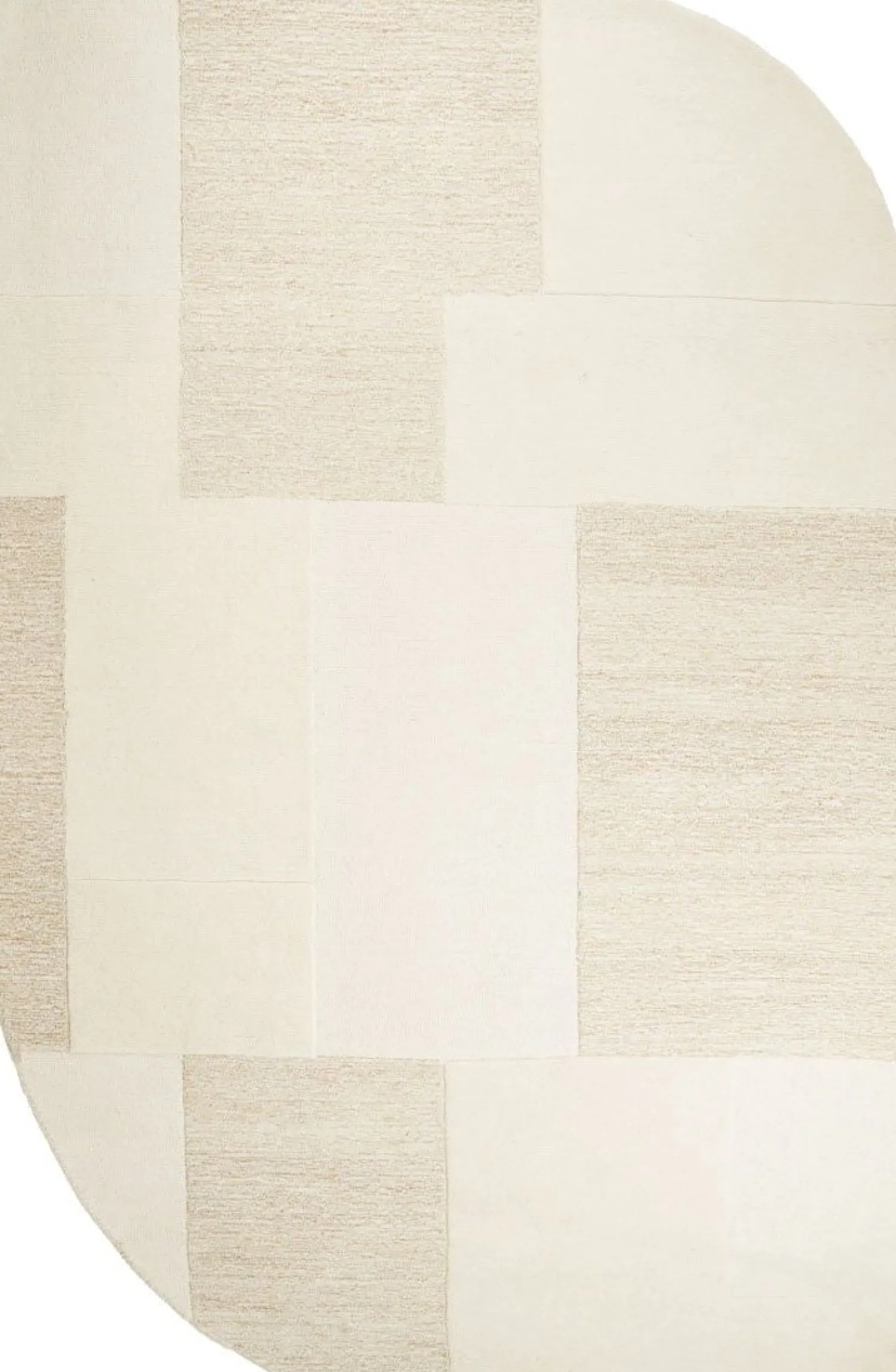 Vloerkleden|Organische Vloerkleden-By Boo Contour Vloerkleed Off White