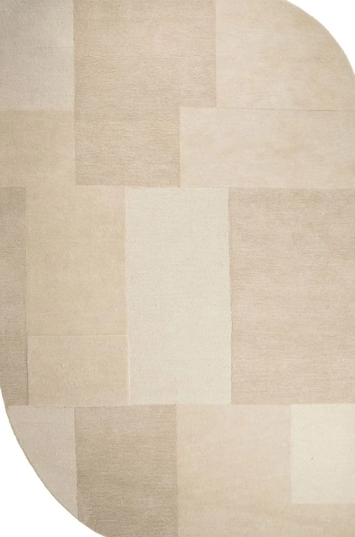 Vloerkleden|Organische Vloerkleden-By Boo Contour Vloerkleed Beige