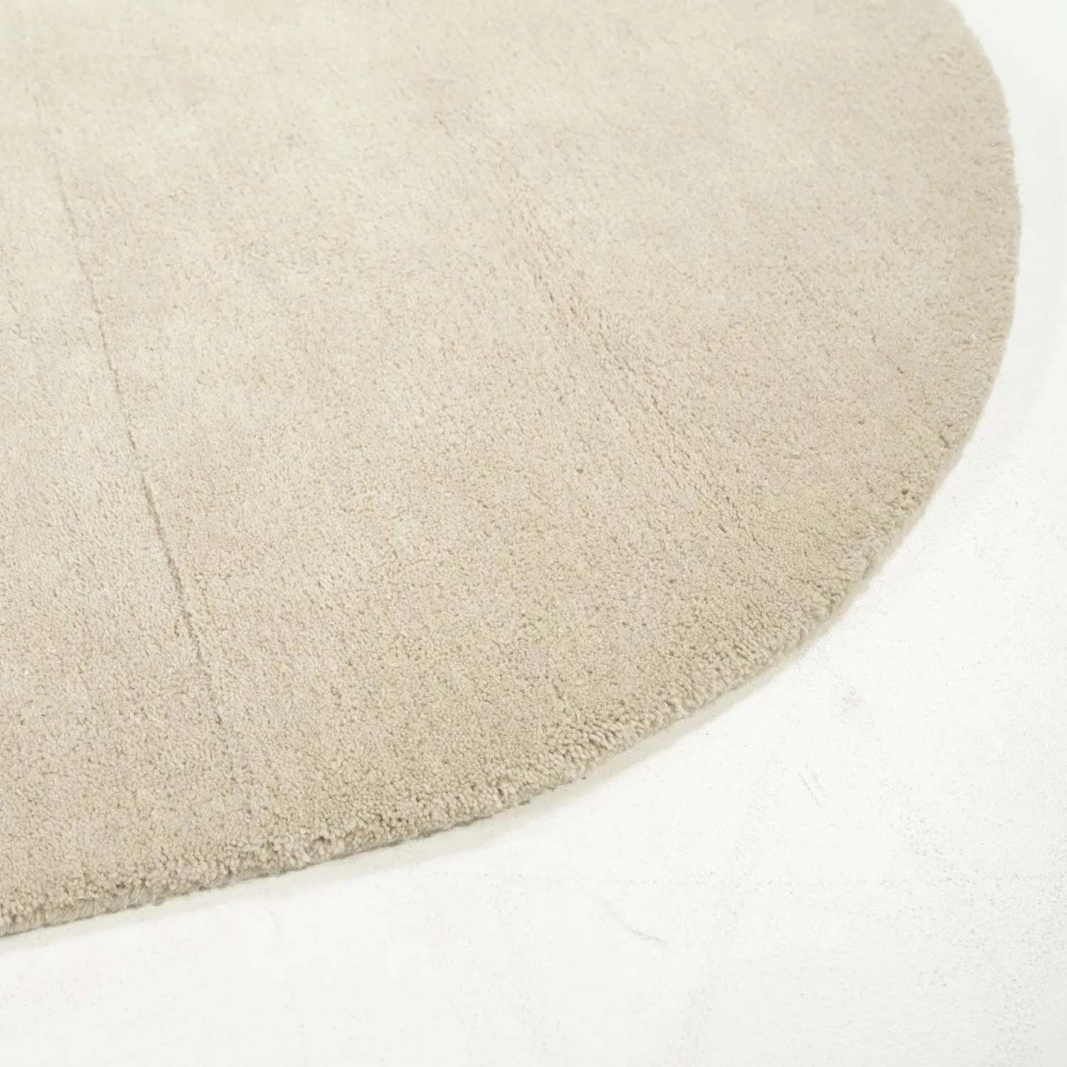 Vloerkleden|Organische Vloerkleden-By Boo Contour Vloerkleed Beige
