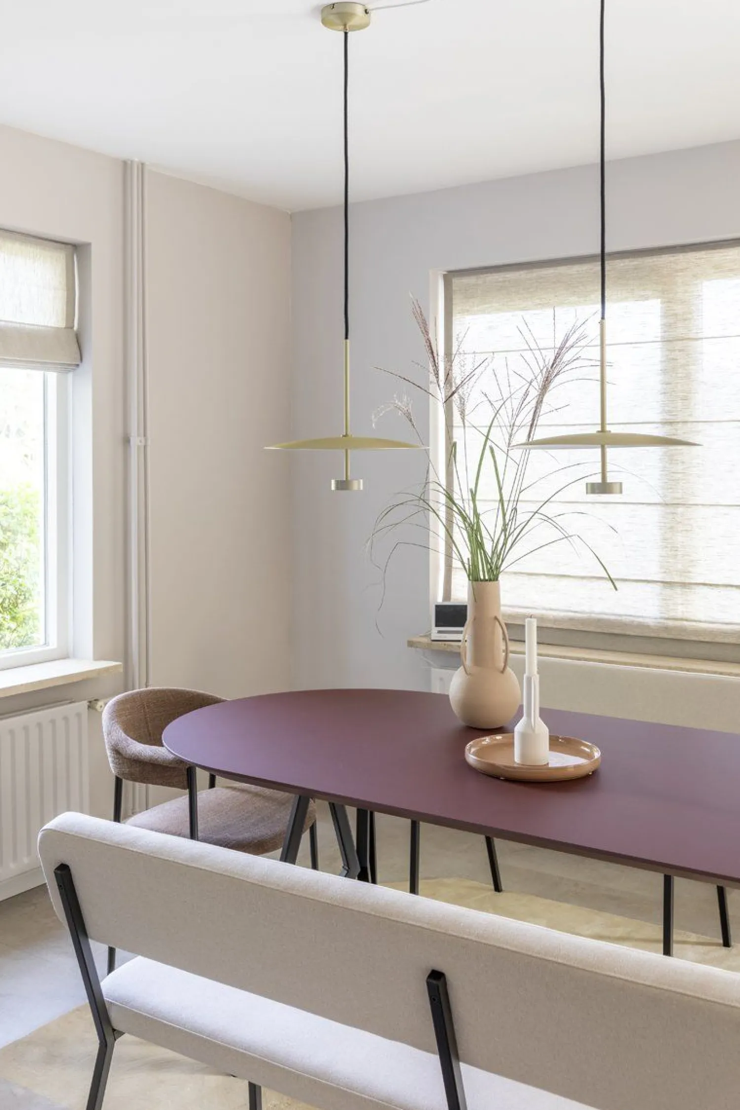 Stoffen Eetkamerbanken-Studio HENK Coode Eetkamerbank Beige