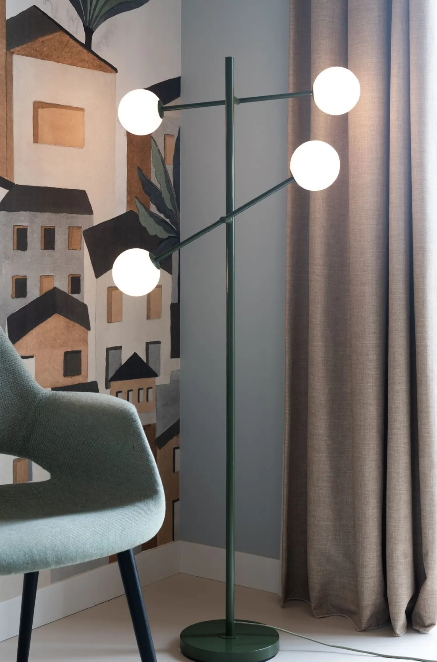 Moderne Vloerlampen|Vloerlampen-It's about RoMi Copenhagen Vloerlamp Green