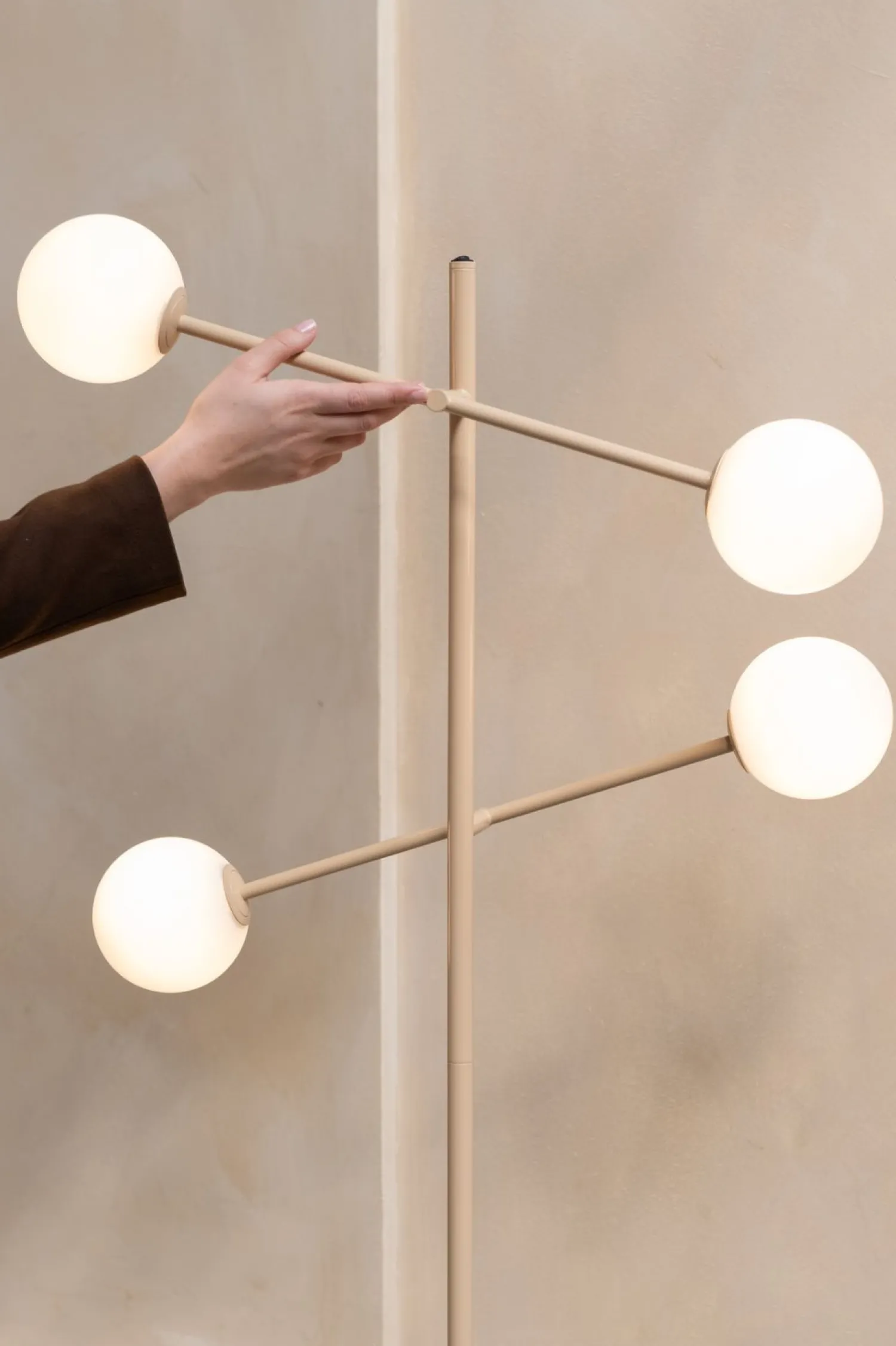 Moderne Vloerlampen|Vloerlampen-It's about RoMi Copenhagen Vloerlamp Beige