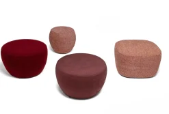 Hockers|Poefs-Havee Coral Hocker Bordeaux