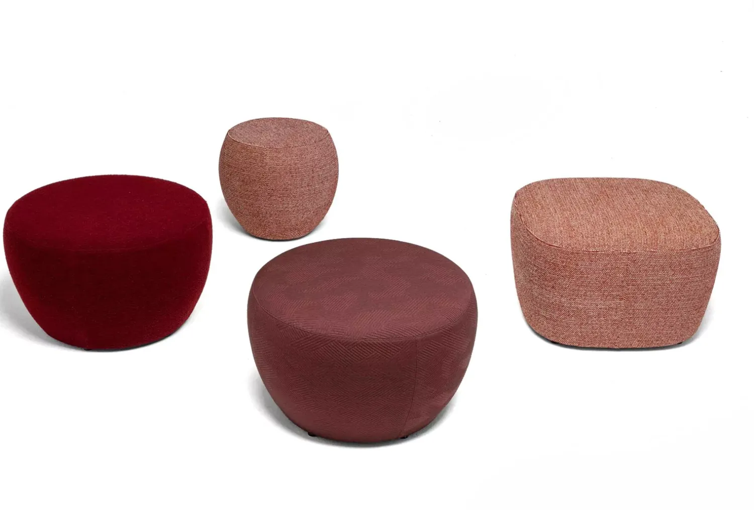Hockers|Poefs-Havee Coral Hocker Bordeaux