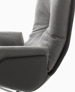 Design Fauteuils-COR dia Lounge Draaifauteuil Grijs