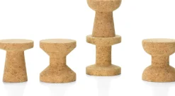 Ronde Bijzettafels-Vitra Cork C Bijzettafel Naturel