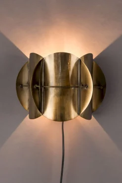 Wandlampen|Wandlampen-Dutchbone Corridor Wandlamp Antique Brass