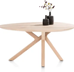 Houten Eettafels|Organische Eettafels-XOOON Cosenza Eettafel Natural