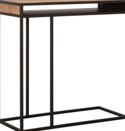Houten Bijzettafels|Industriële Bijzettafels-DTP Home Cosmo Bijzettafel Bruin