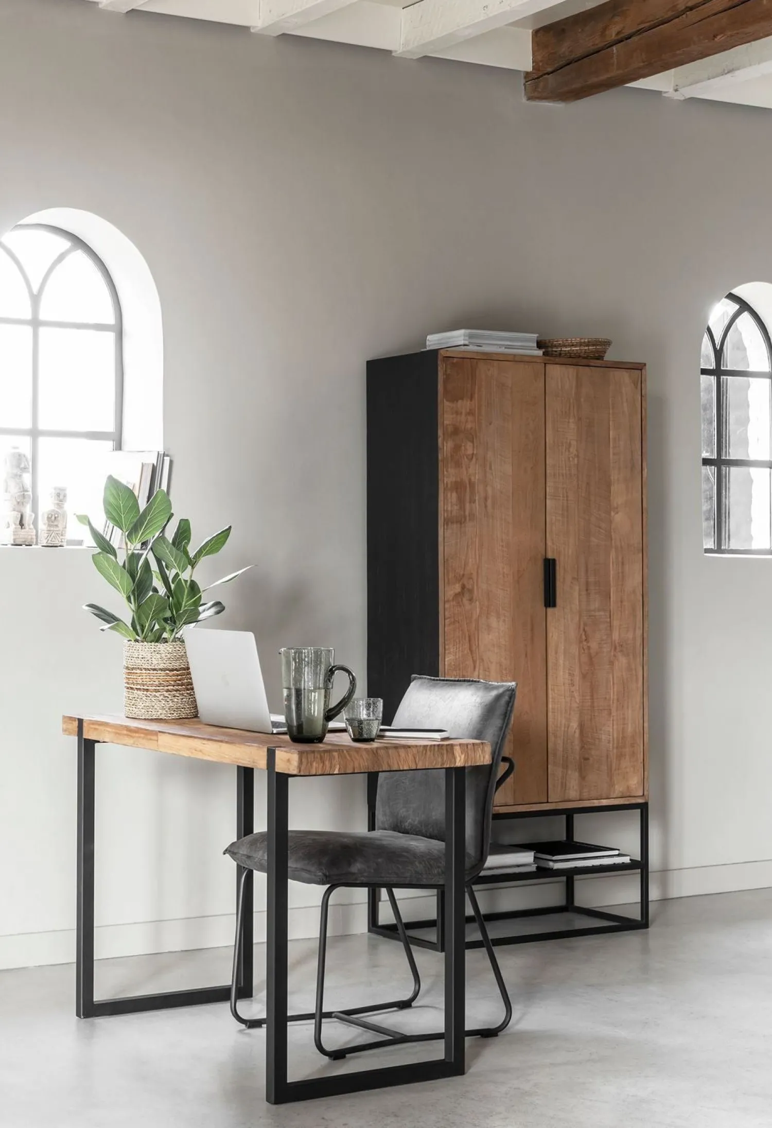 Opbergkasten|Opbergkasten-DTP Home Cosmo Opbergkast Natural, Brown