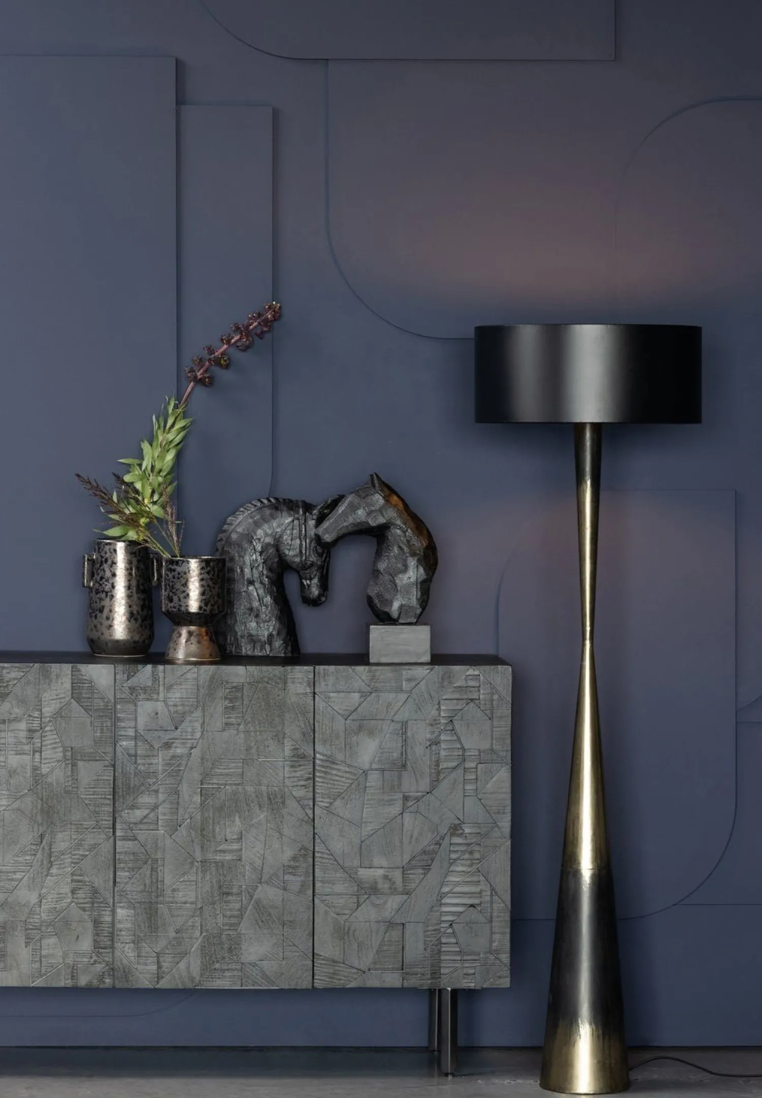 Dressoirs-WOOOD Counter Dressoir Zwart