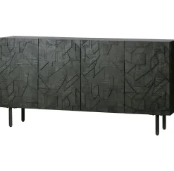 Dressoirs-WOOOD Counter Dressoir Zwart