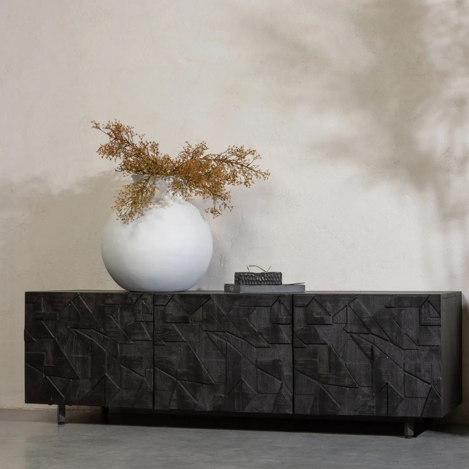 Tv-Meubels-WOOOD Counter Tv-meubel Black