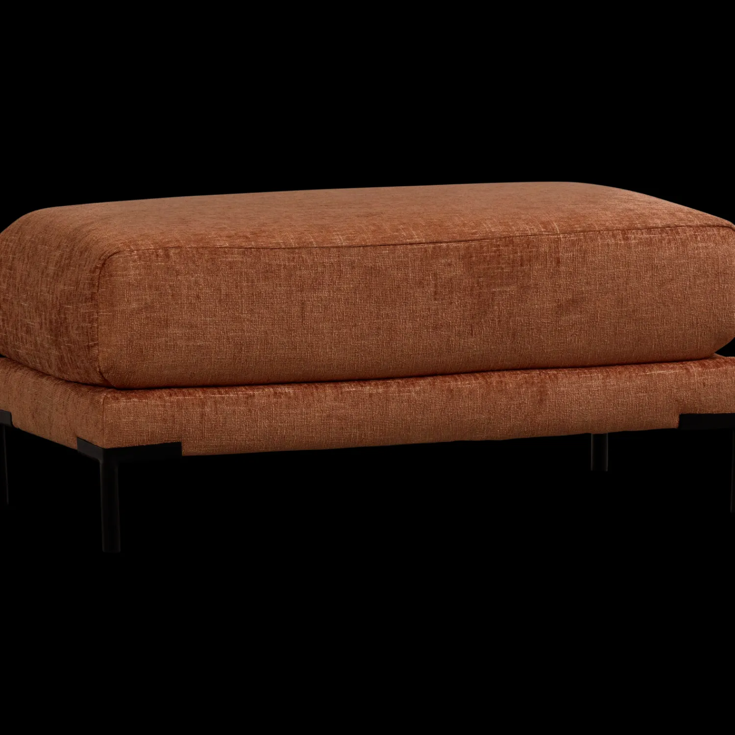 Hockers|Poefs-vtwonen Couple 50 Melange Hocker Rust Melange