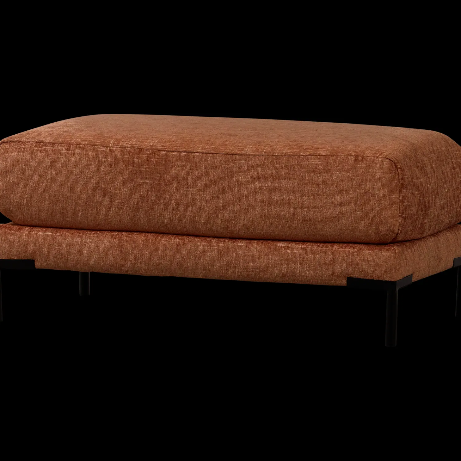 Hockers|Poefs-vtwonen Couple 50 Melange Hocker Rust Melange