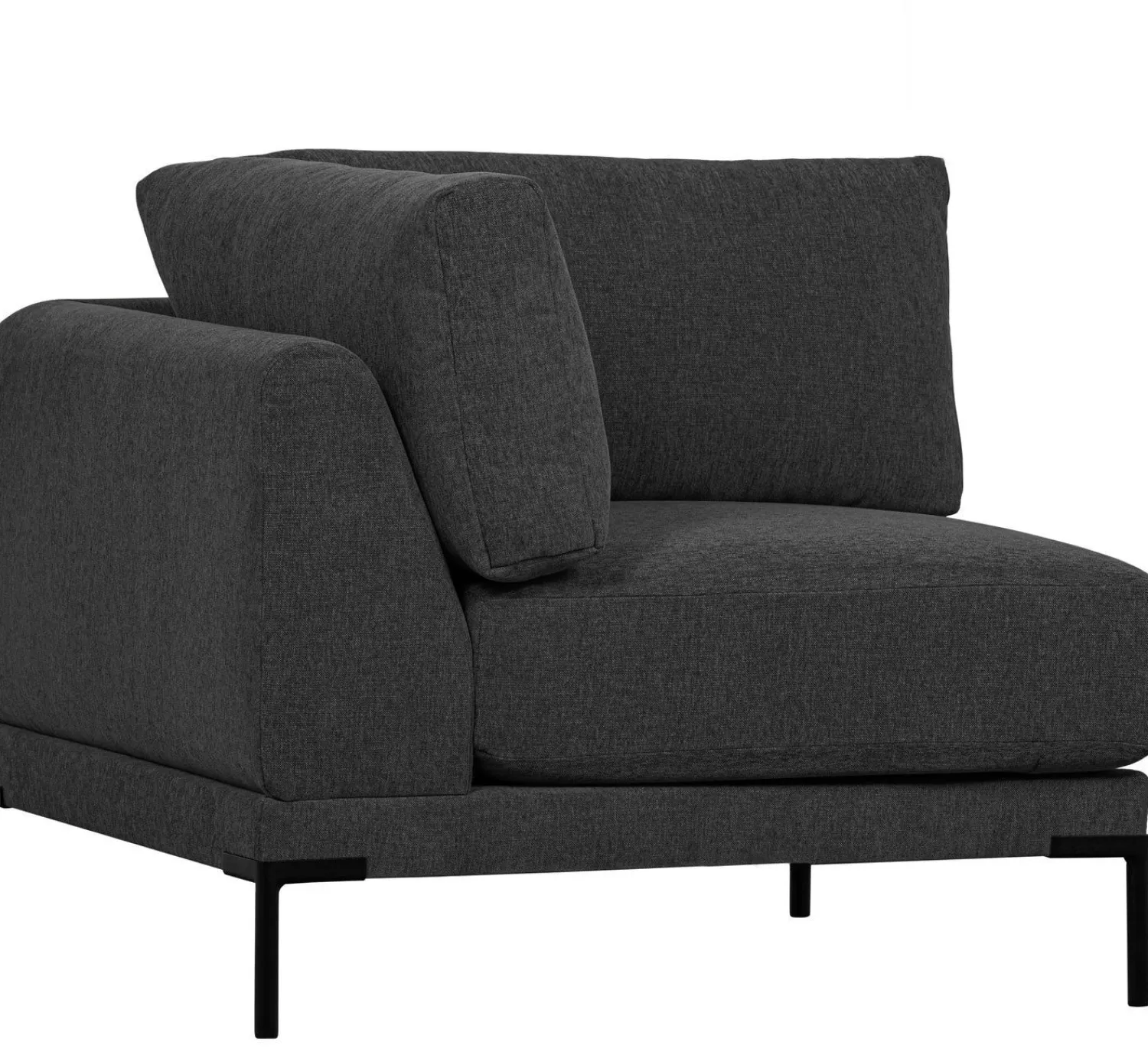 Elementenbanken-vtwonen Couple Hoek Elementenbank Dark Grey