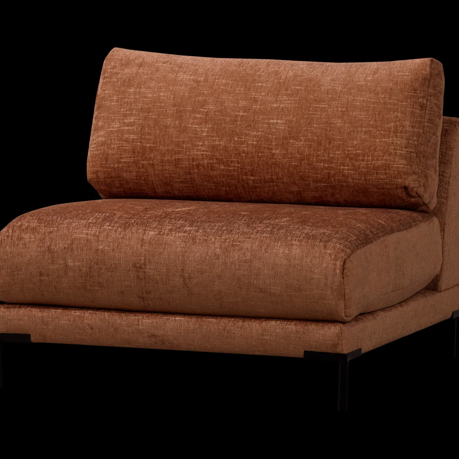 Loveseats-vtwonen Couple Loveseat Rust Melange