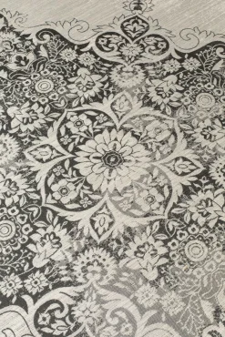 Vloerkleden|Ronde Vloerkleden-Zuiver Coventry Vloerkleed Black