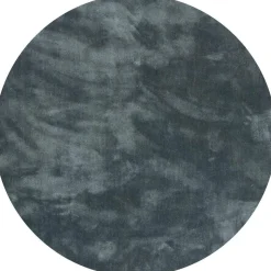 Vloerkleden|Ronde Vloerkleden-Trendhopper Cowan Rond Vloerkleed Blauw