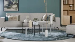 Vloerkleden|Ronde Vloerkleden-Trendhopper Cowan Rond Vloerkleed Blauw