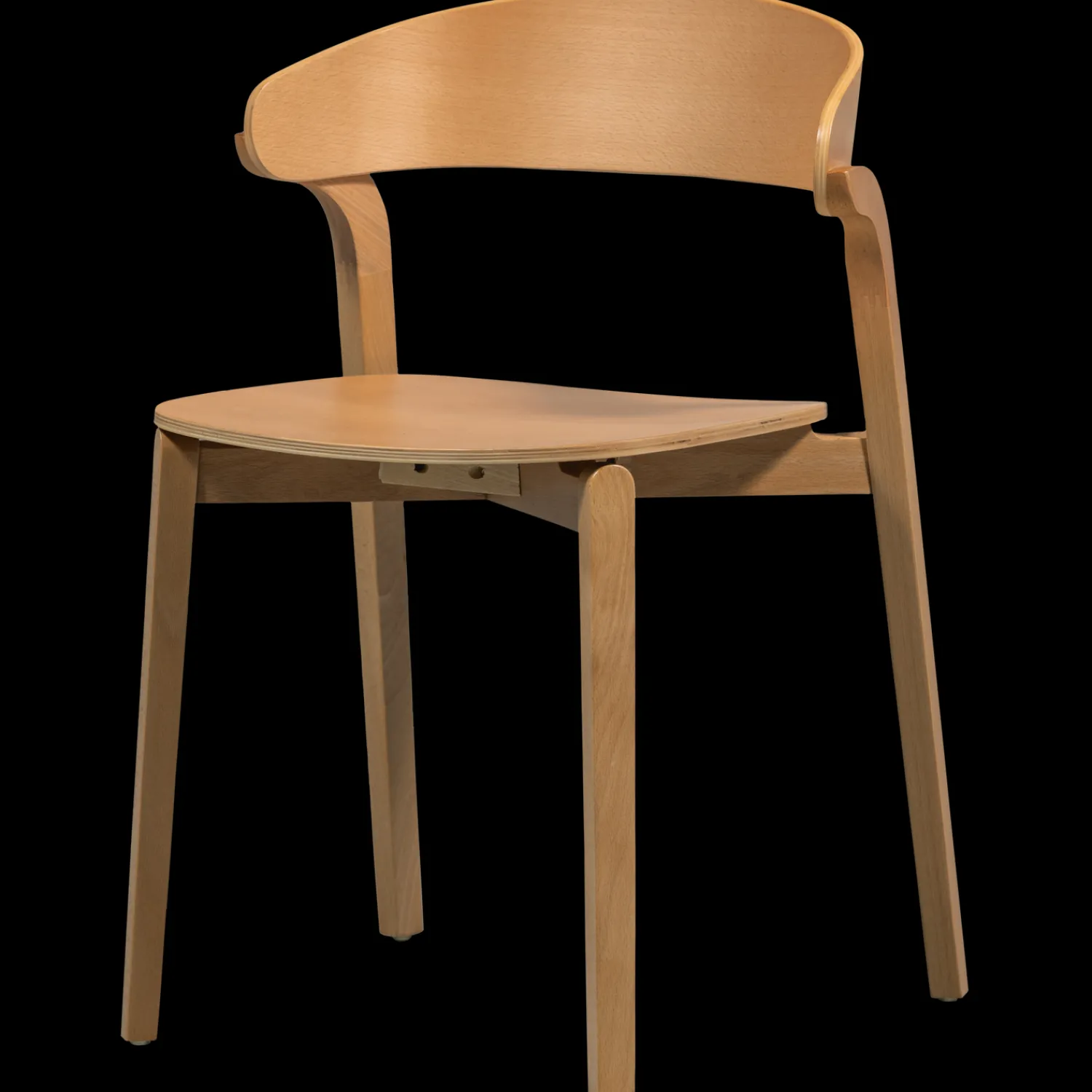 Eetkamerstoelen Zonder Armleuning-WOOOD Cras Eetkamerstoel Natural