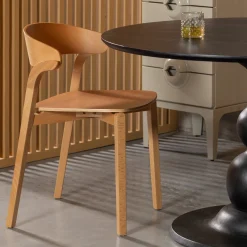 Eetkamerstoelen Zonder Armleuning-WOOOD Cras Eetkamerstoel Natural
