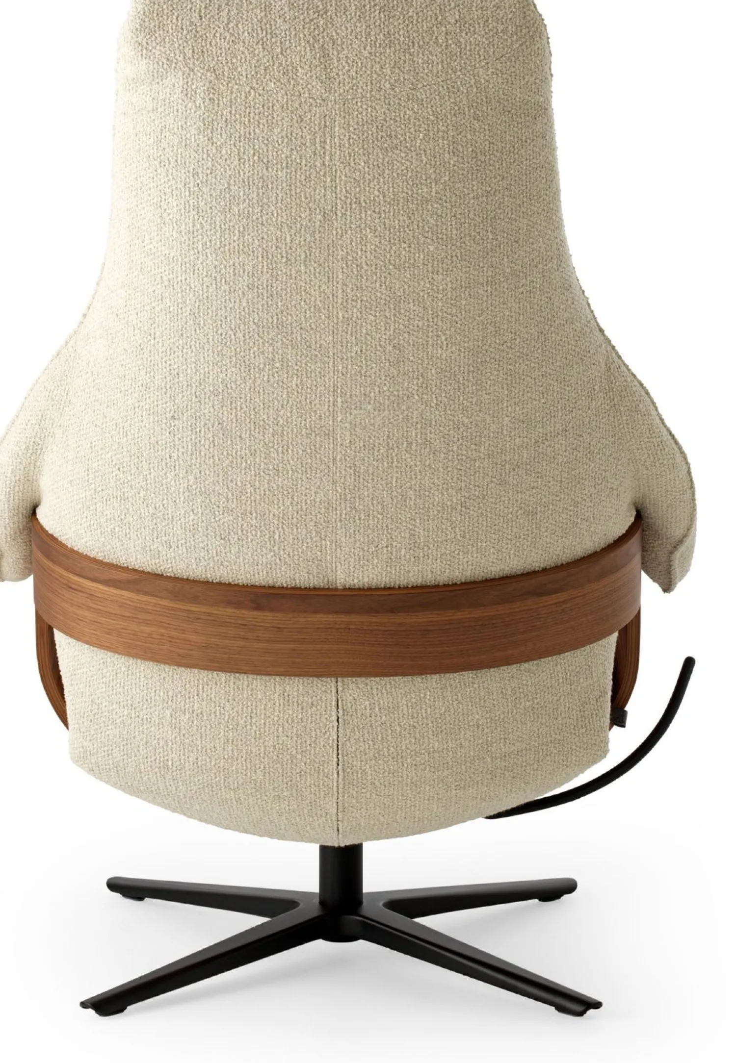Design Fauteuils-Leolux Cream Plus Fauteuil Cream, Walnut