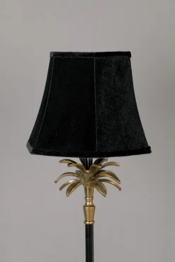 Industriële Vloerlampen|Vloerlampen-Dutchbone Cresta Vloerlamp Zwart, goud