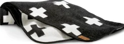 Sierkussens & Plaids-COCO maison Cross Plaid zwart