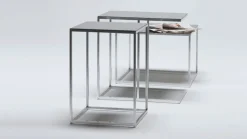 Marmeren Salontafels-Eijerkamp Collectie Cubic Salontafel Transparant, Grijs