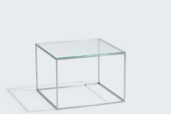 Marmeren Salontafels-Eijerkamp Collectie Cubic Salontafel Transparant, Grijs