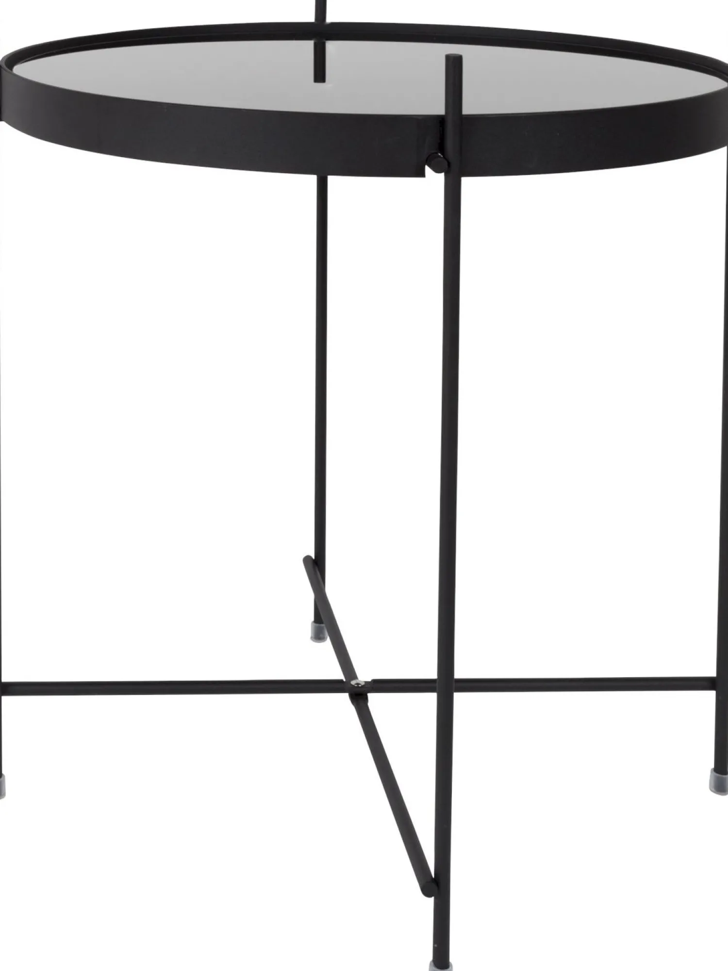 Glazen Bijzettafels|Ronde Bijzettafels-Zuiver Cupid Bijzettafel Black