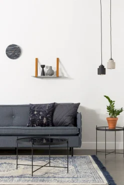 Glazen Bijzettafels|Ronde Bijzettafels-Zuiver Cupid Bijzettafel Black