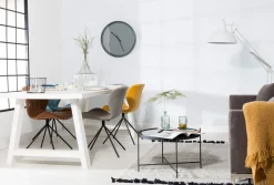 Glazen Bijzettafels|Ronde Bijzettafels-Zuiver Cupid L Bijzettafel Black