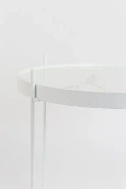 Marmeren Bijzettafels|Ronde Bijzettafels-Zuiver Cupid Marble Bijzettafel White