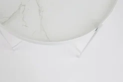 Marmeren Bijzettafels|Ronde Bijzettafels-Zuiver Cupid Marble Bijzettafel White