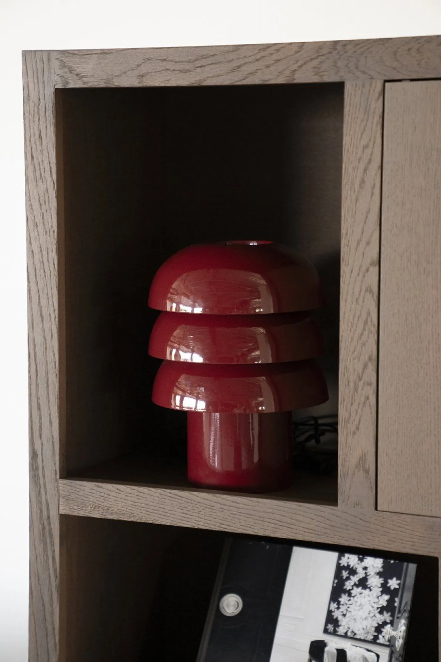 Tafellampen|Tafellampen-By Boo Curo Tafellamp Burgundy