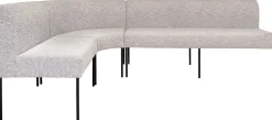 Hoek Eetkamerbanken|Stoffen Eetkamerbanken-Eijerkamp Collectie Curved Eetkamerbank Natural