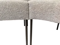 Hoek Eetkamerbanken|Stoffen Eetkamerbanken-Eijerkamp Collectie Curved Eetkamerbank Natural