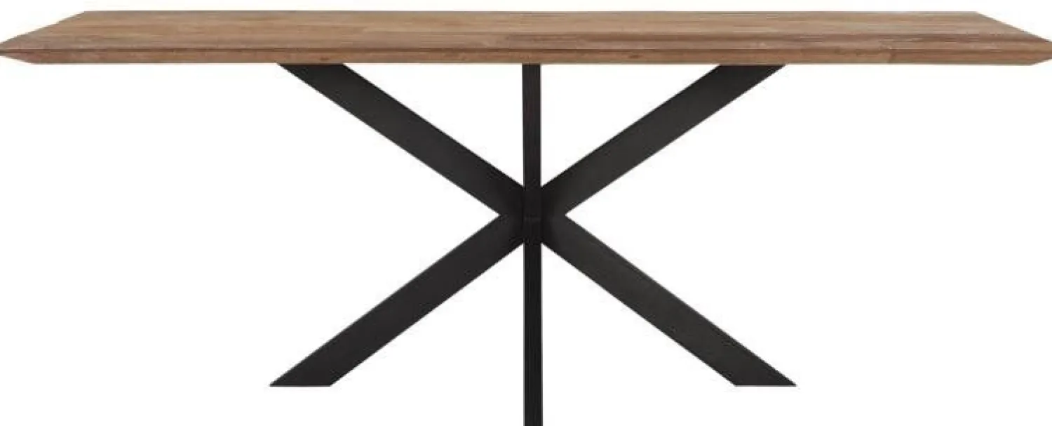 Houten Eettafels|Rechthoekige Eettafels-DTP Home Curves Eettafel Naturel