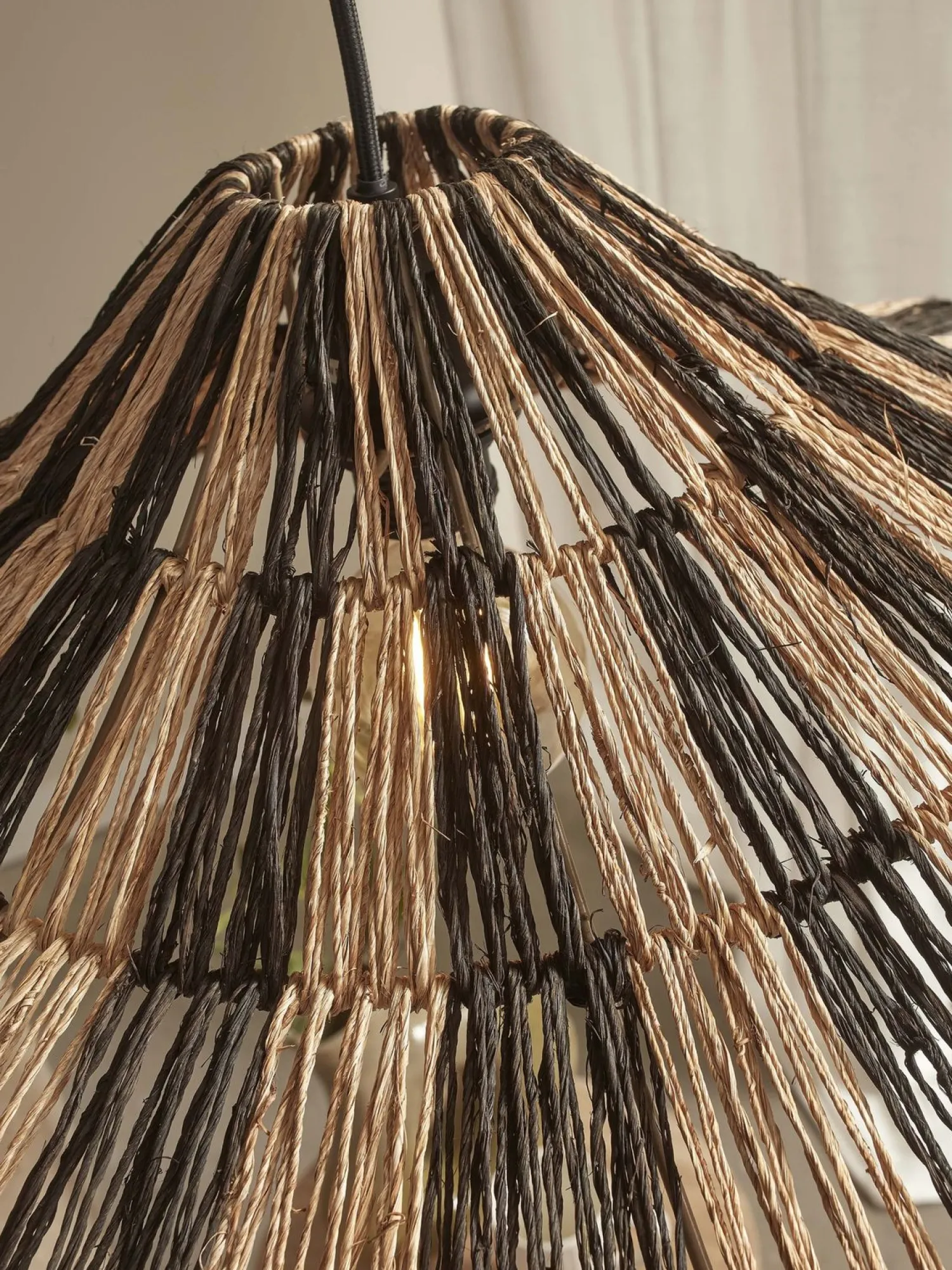 Hanglampen|Hanglampen-Good&Mojo Cuzco Hanglamp Black, Natural