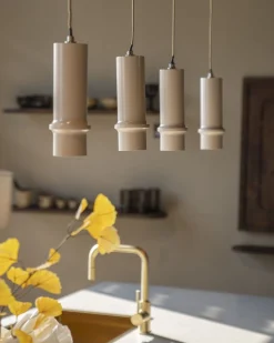 Hanglampen|Hanglampen-By Boo Cylin 1 Hanglamp Beige