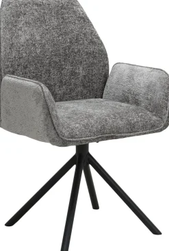 Eetkamerstoelen Met Armleuning-Eijerkamp Collectie Daley Eetkamerstoel Grey