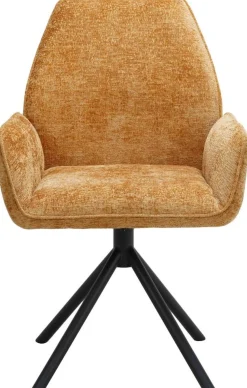 Eetkamerstoelen Met Armleuning-Eijerkamp Collectie Daley Eetkamerstoel Gold