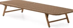 Tuinstoelen-Kave Home Dandara Ligstoel Bruin