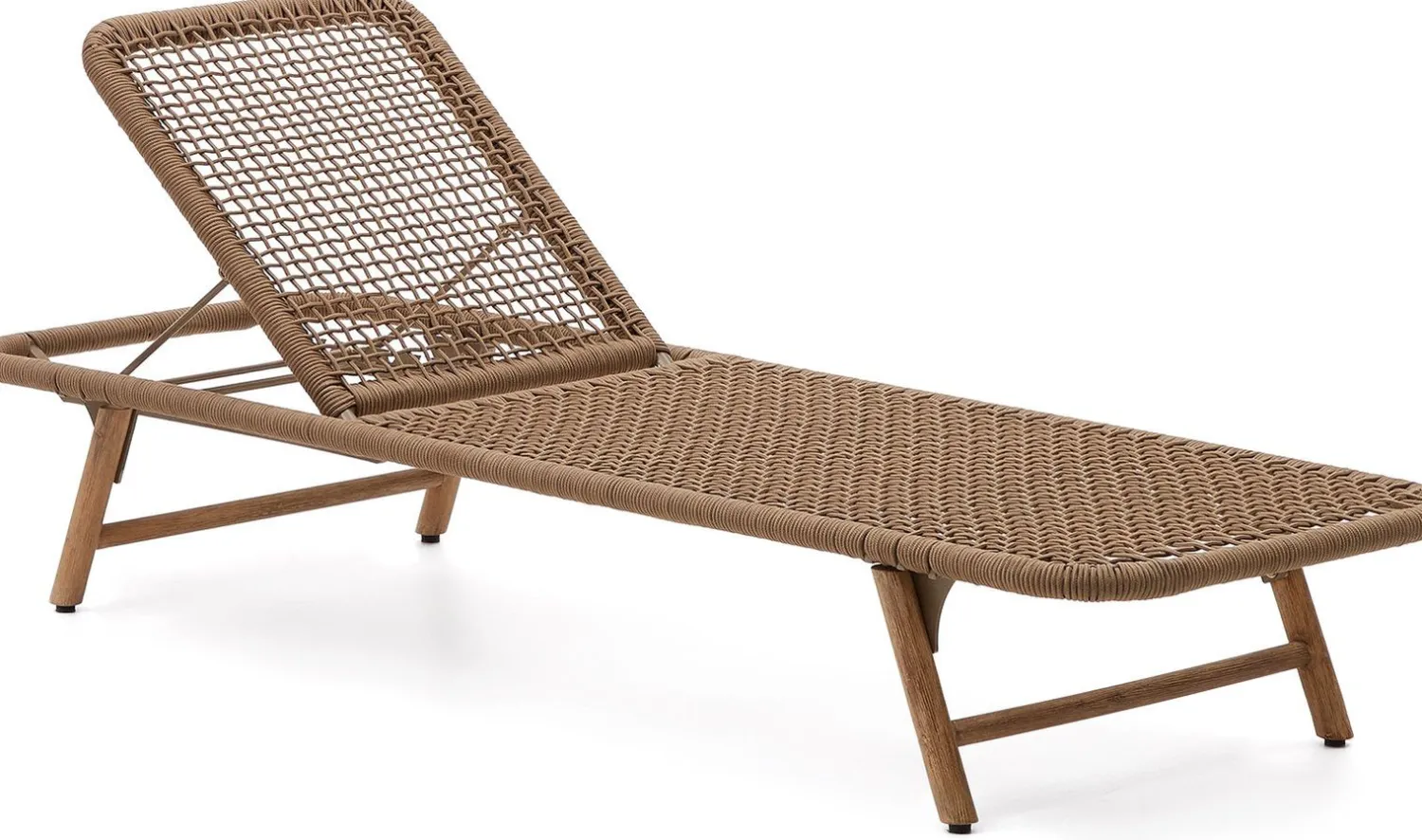 Tuinstoelen-Kave Home Dandara Ligstoel Bruin