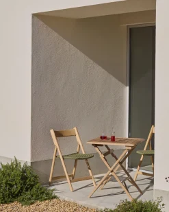 Tuinstoelen-Kave Home Dandara Tuinstoel Groen, Naturel