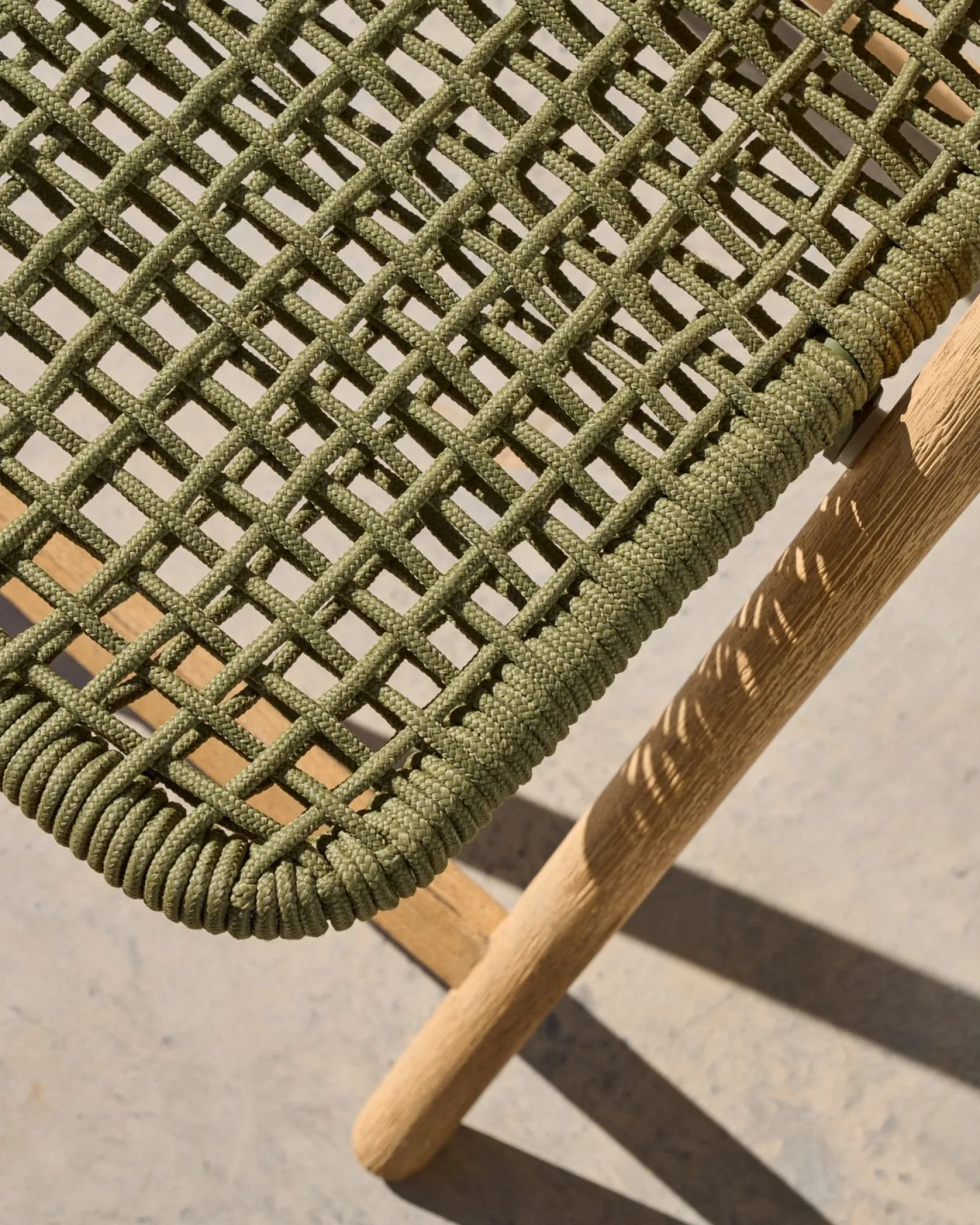 Tuinstoelen-Kave Home Dandara Tuinstoel Groen, Naturel