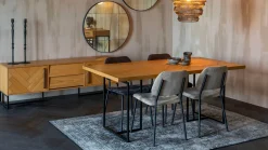 Eetkamerstoelen Zonder Armleuning-Dutchbone Darby Eetkamerstoel Beige